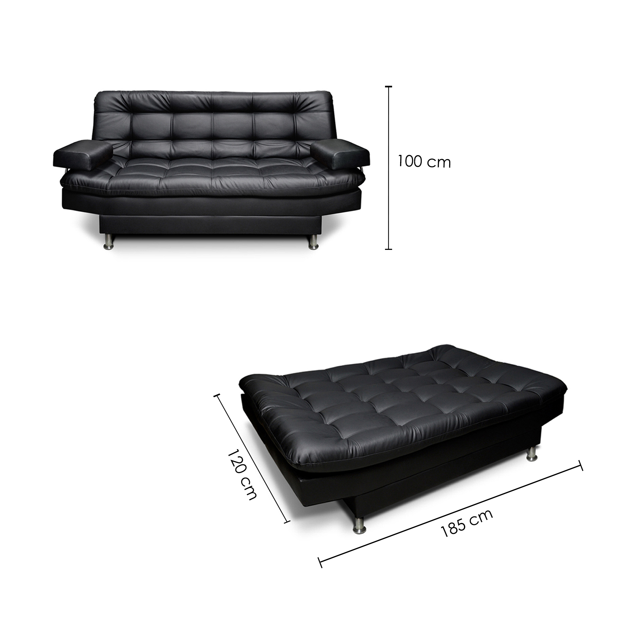 Sofa Cama Imperial Color Negro
